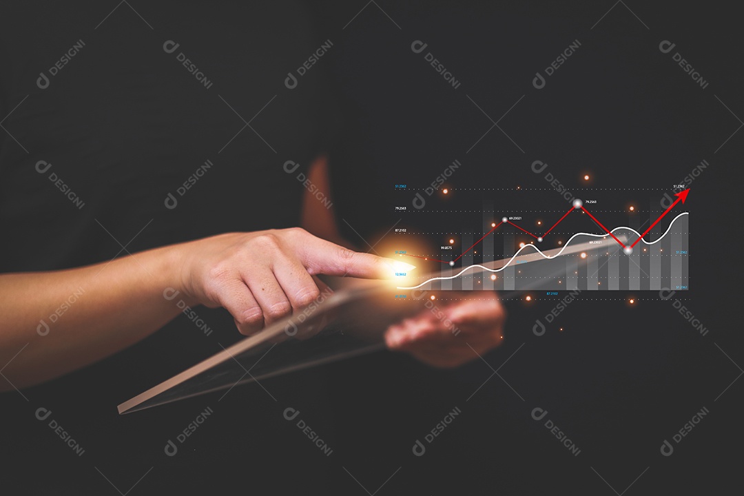 A análise de dados relata a estratégia de negócios, ferramentas de gerenciamento, indicador do mercado de ações