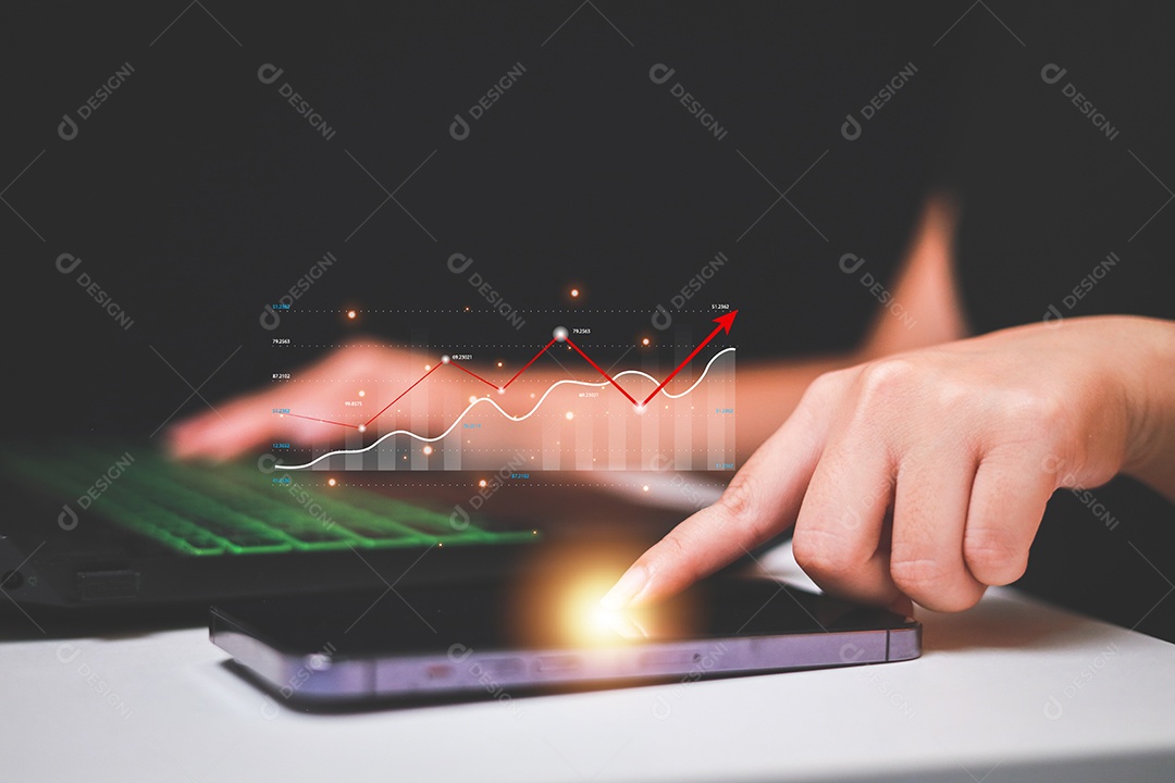 A análise de dados relata a estratégia de negócios, ferramentas de gerenciamento, indicador do mercado de ações