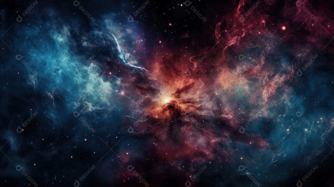 Espaço profundo e nebulosa.