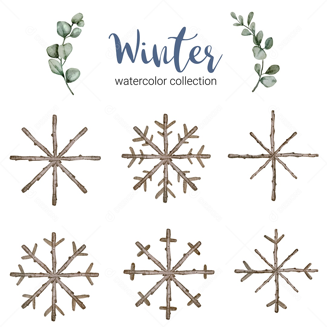 Desenho De Galhos Ilustração Vetorial EPS