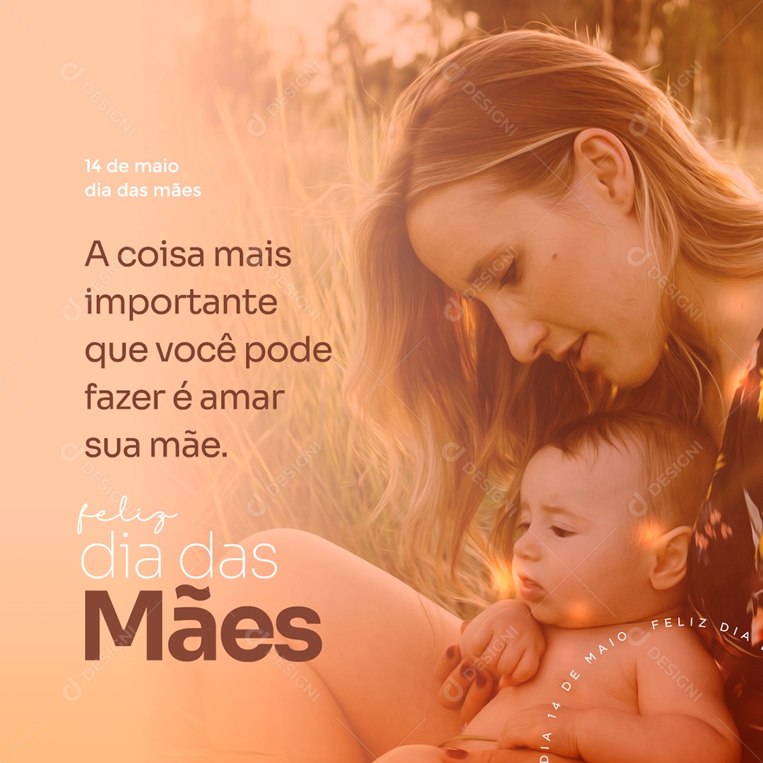 Social Media Dia das Mães A Coisa Mais Importante PSD Editavel