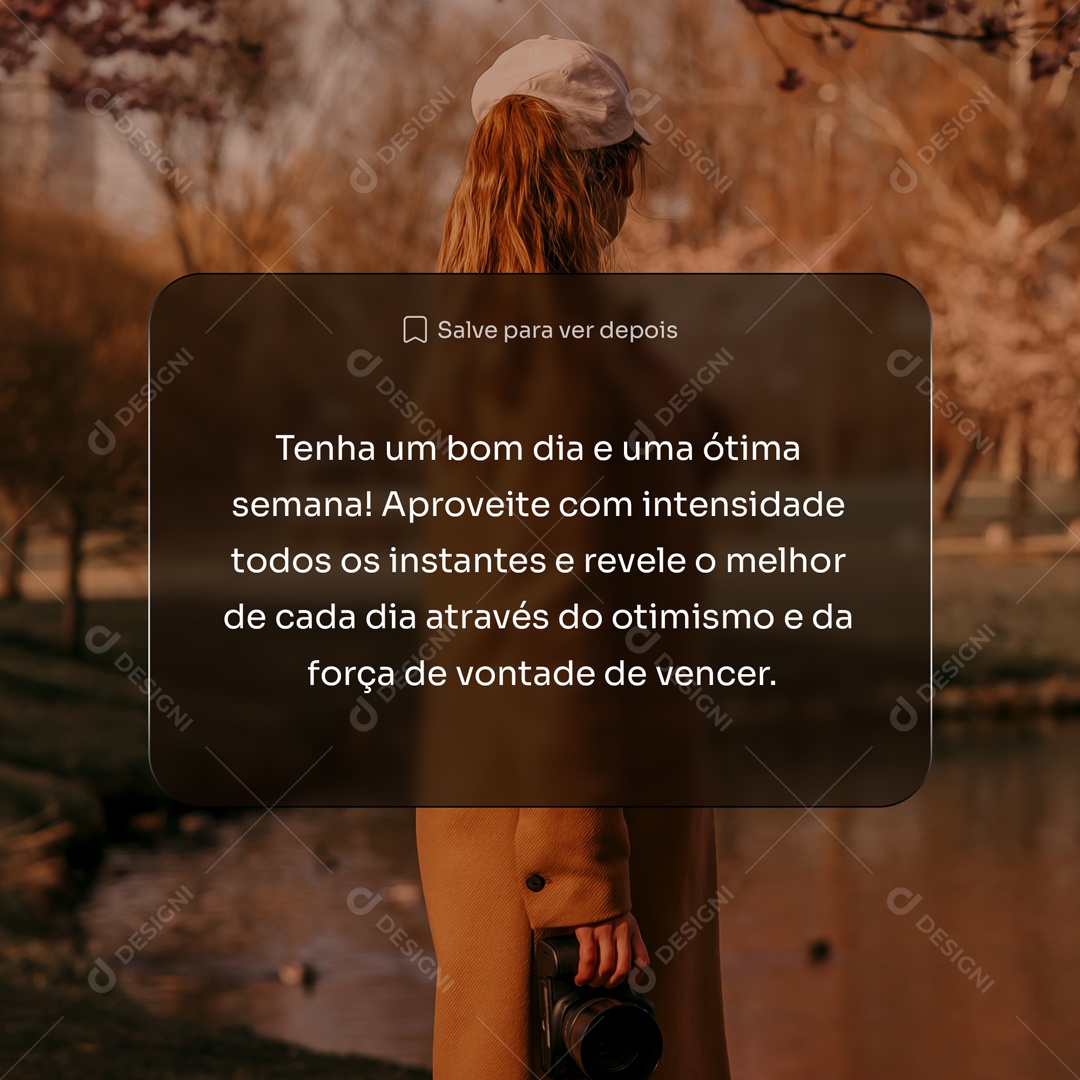 Social Media Frase Motivadora PSD Editável