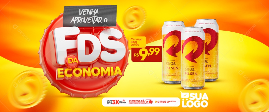 Social Media Banner Fds Da Economia Distribuidora PSD Editavel