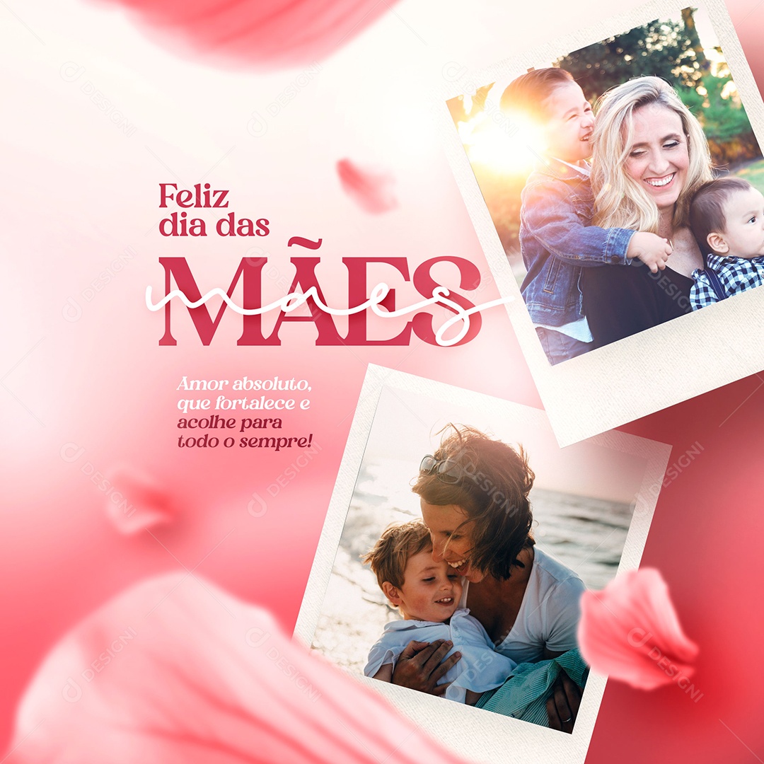 Social Media Feliz Dia Das Mães Amor Absoluto PSD Editavel