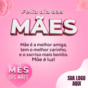 Mãe é a Melhor Amiga Mês Das Mães 14 De Maio Feliz Dia Das Mães Social Media PSD Editável