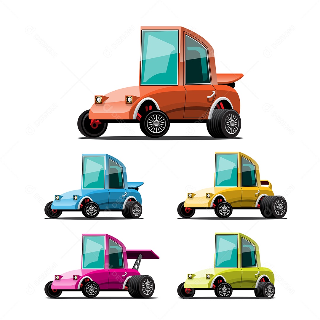 Desenho De Carros Antigos Vetor EPS