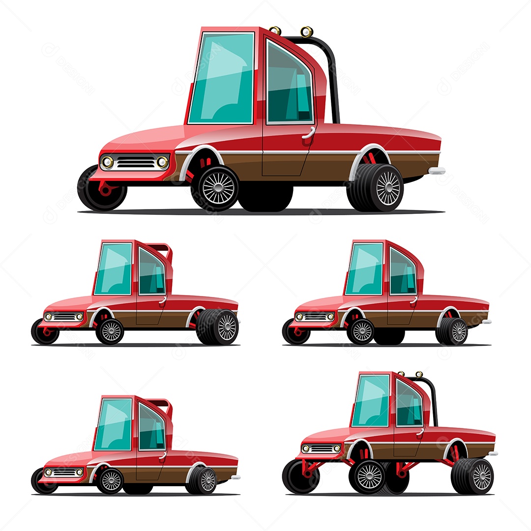 Desenho De Carros Antigos Vetor EPS