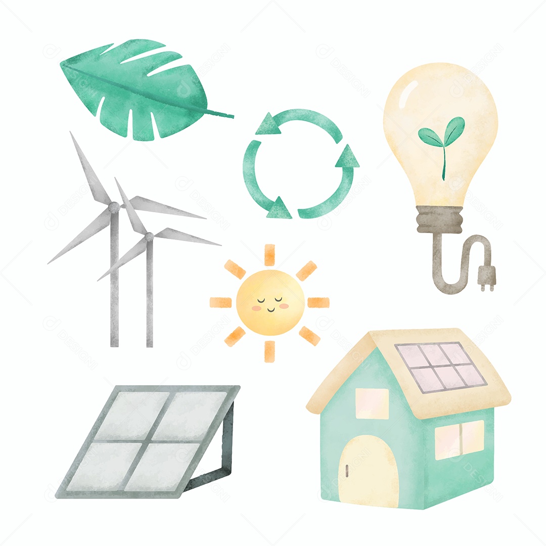 Desenho Vetorial Do Dia Mundial Do Meio Ambiente Vetor EPS