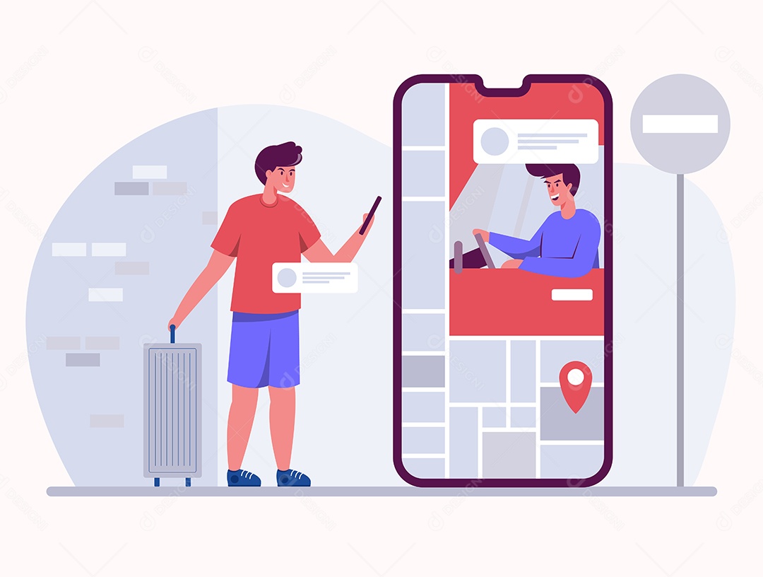 Desenho Vetorial Estilo De Vida Trabalhando Vetor EPS