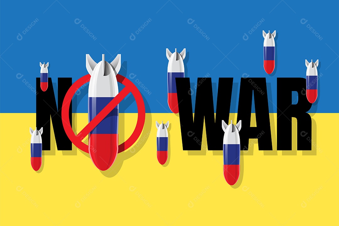 Desenho De Conflito Entre Países Ilustração Vetorial EPS