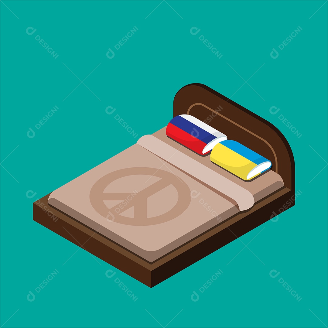 Desenho De Crise Entre Países Ilustração Vetorial EPS