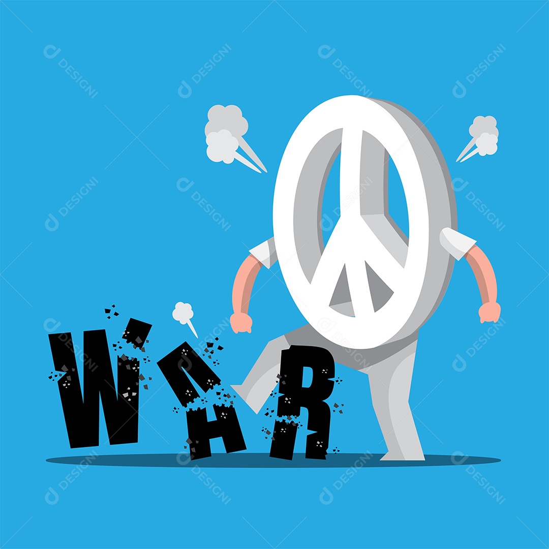 Desenho De Crise Entre Países Ilustração Vetorial EPS