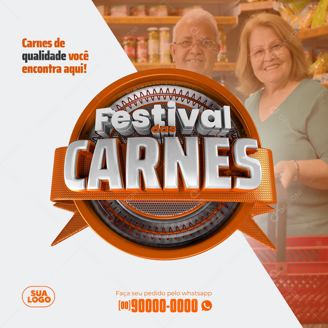 Social Media Festival Das Carnes PSD Editável