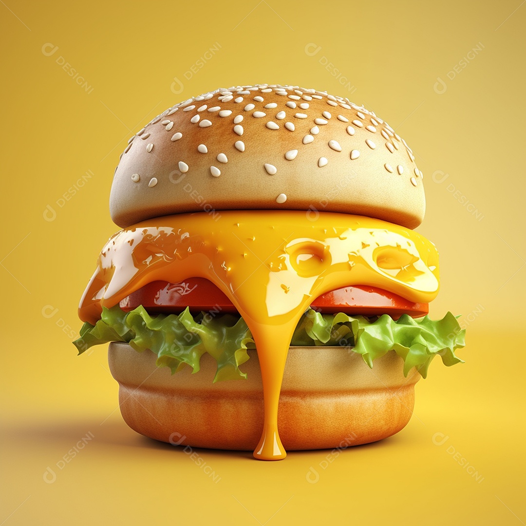 Burguer com cheddar delicioso