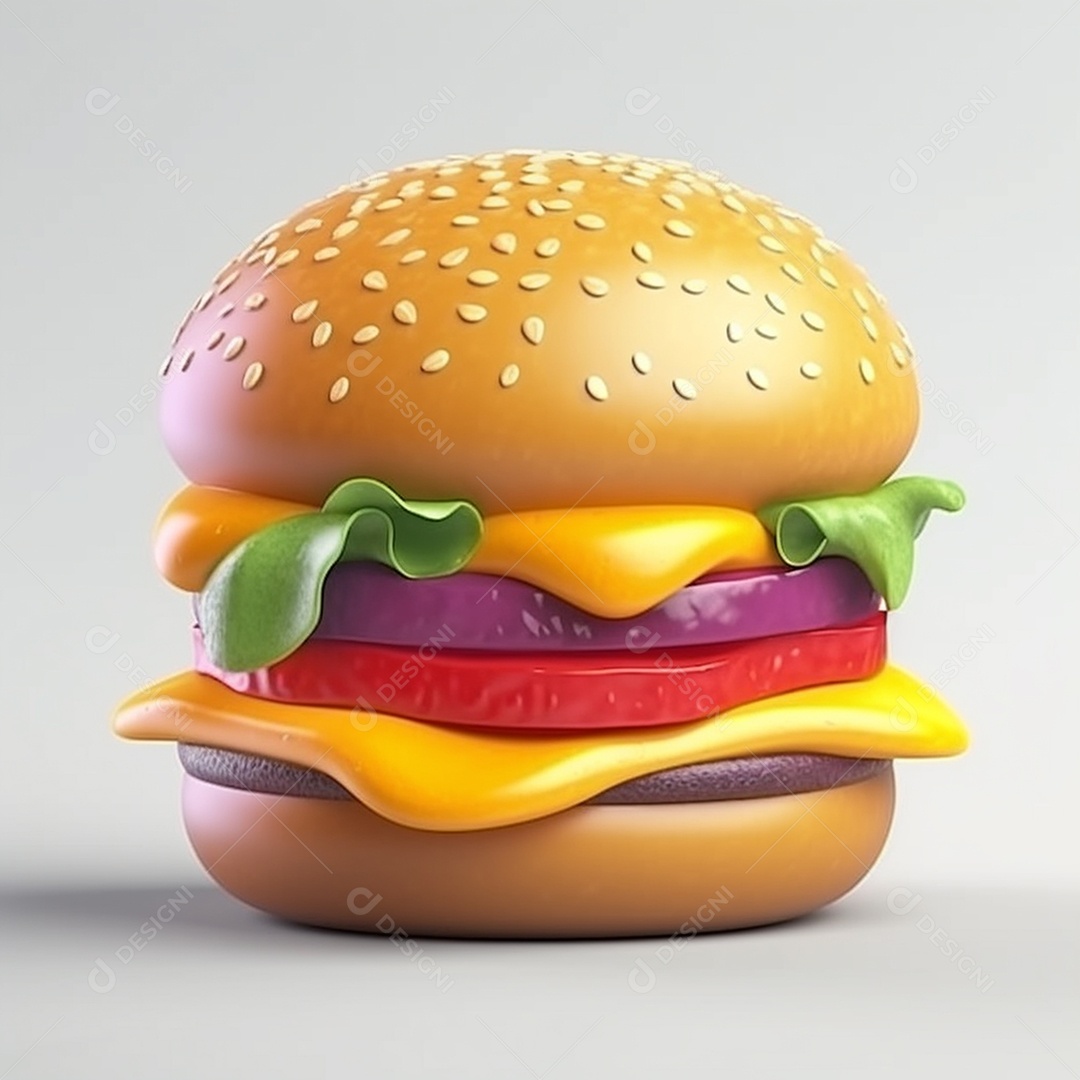 Hamburguer gourmet de cheddar bacon