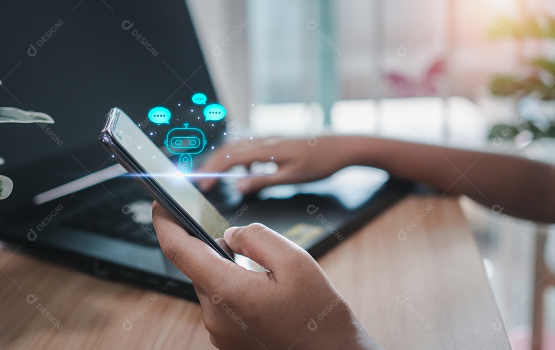 As pessoas estão trabalhando e trazendo IA para ajudá-las a trabalhar em computadores e smartphones.