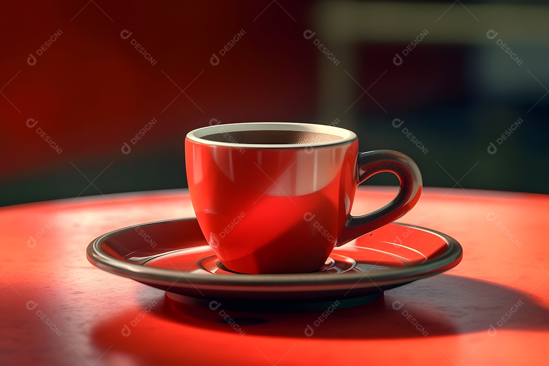 Xicare de Café Sobre A Mesa