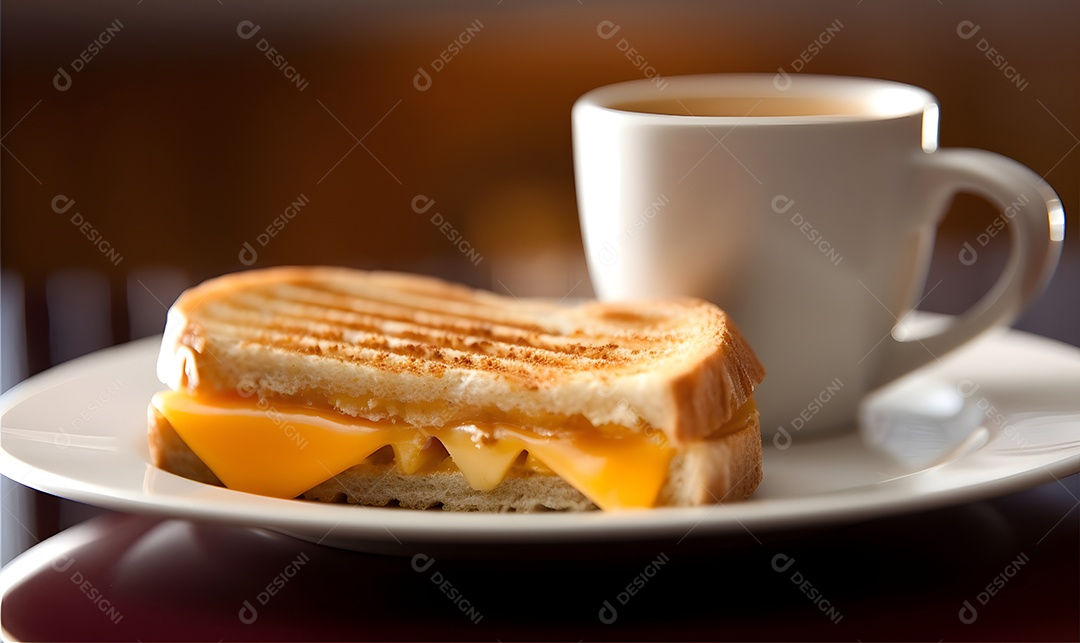 Prato Com Misto Quente Sobre A Mesa