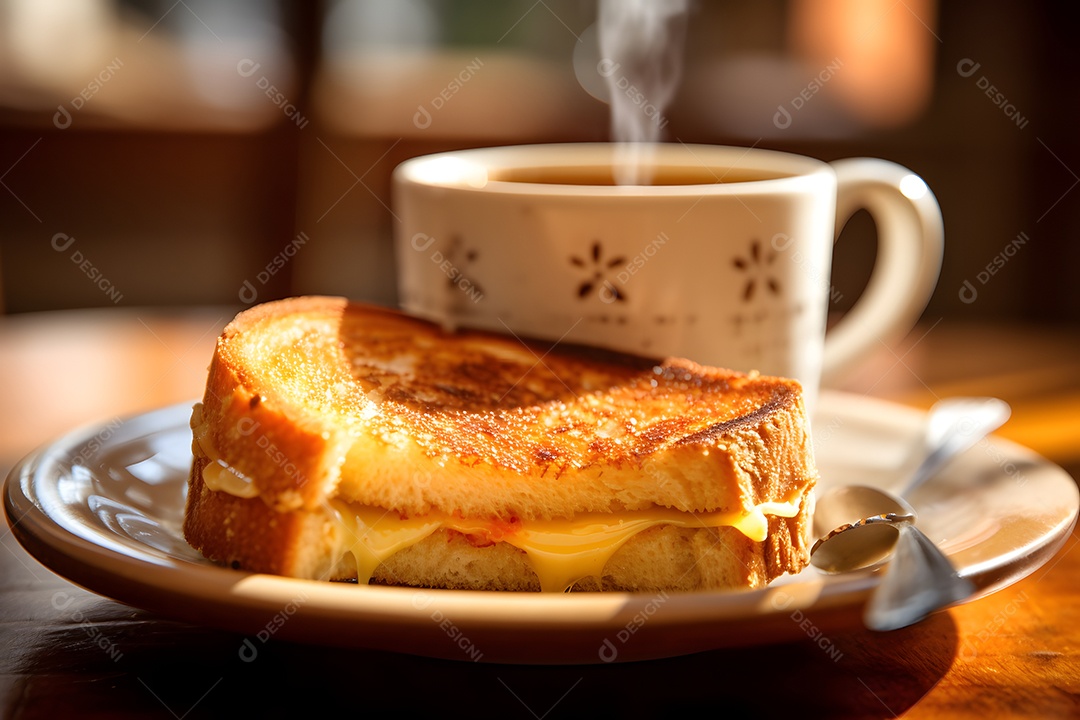 Prato Com Misto Quente Sobre A Mesa