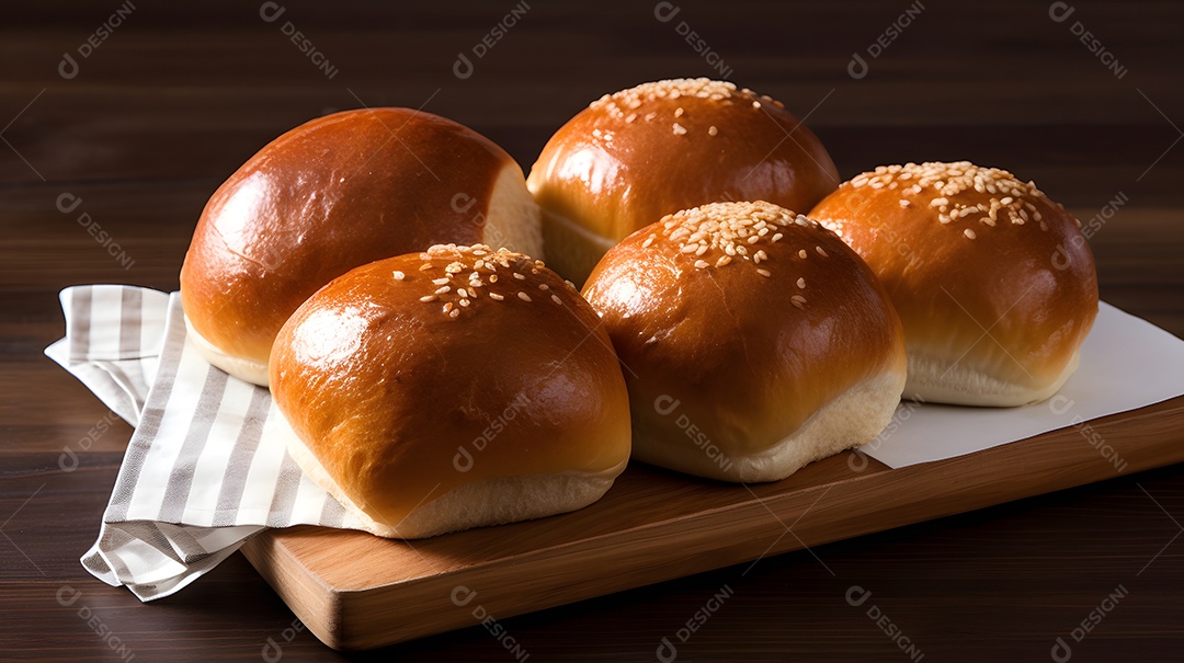 Paes Sobre A Tabua De Madeira