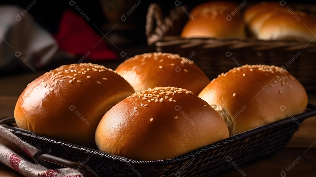 Forma Com Paes Sobre A Mesa