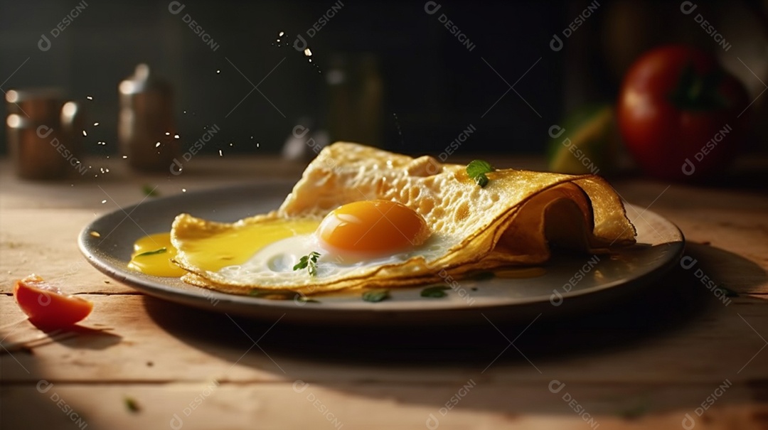 Bolos deliciosos assados sobre uma mesa de madeira