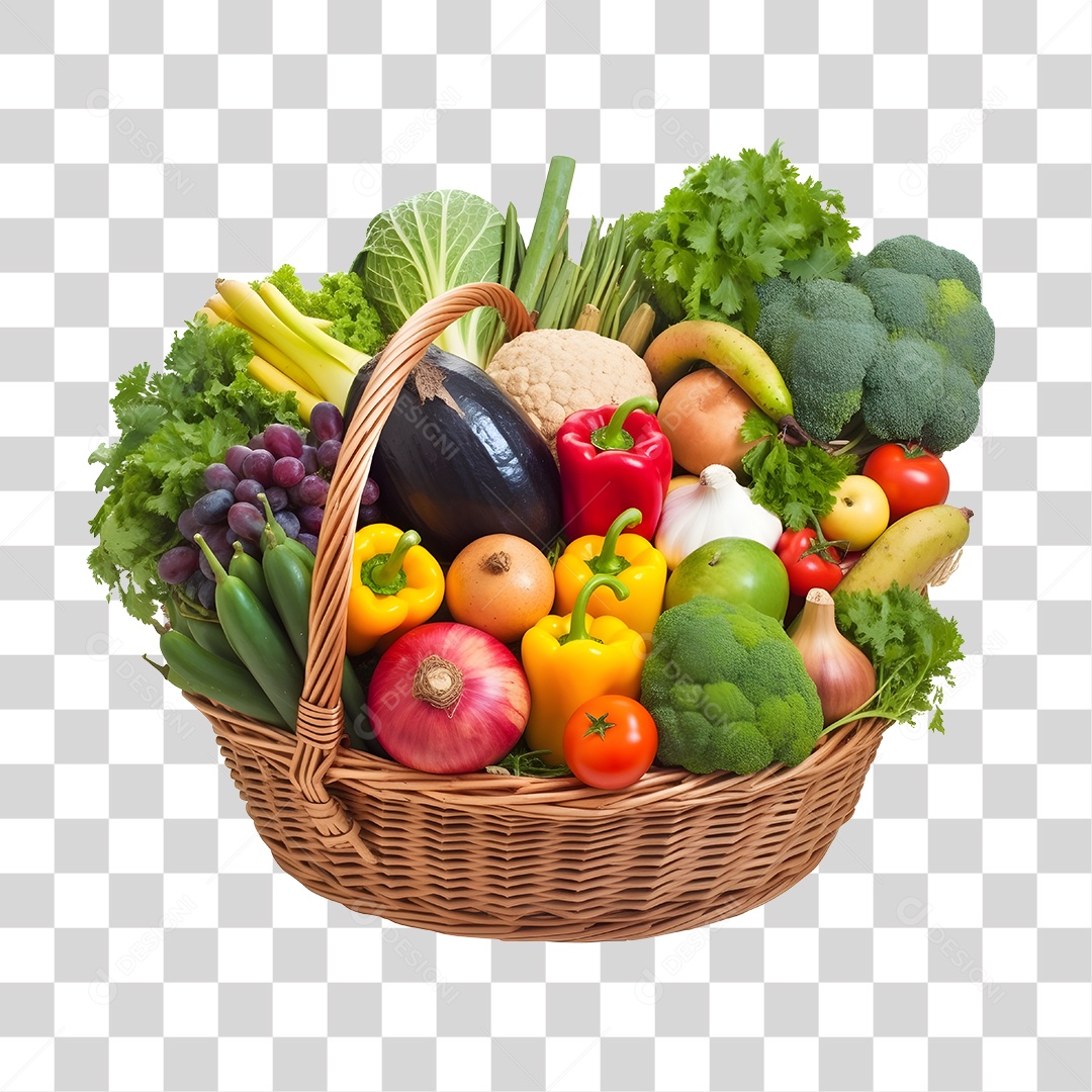 Hortifrúti Cesta De Legumes Verduras PNG Transparente