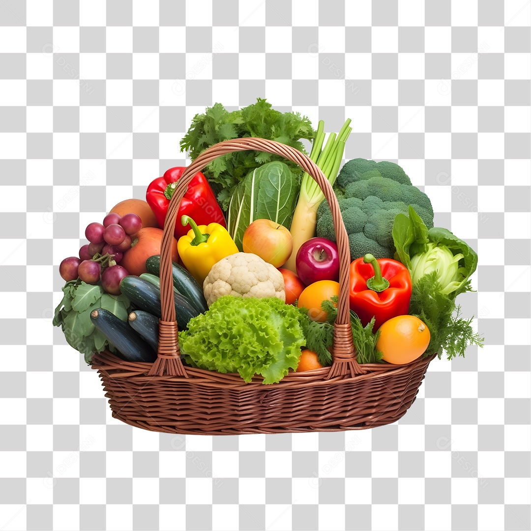 Hortifrúti Cesta De Legumes Verduras PNG Transparente