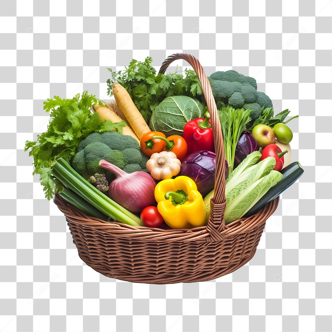 Hortifrúti Cesta De Legumes Verduras PNG Transparente