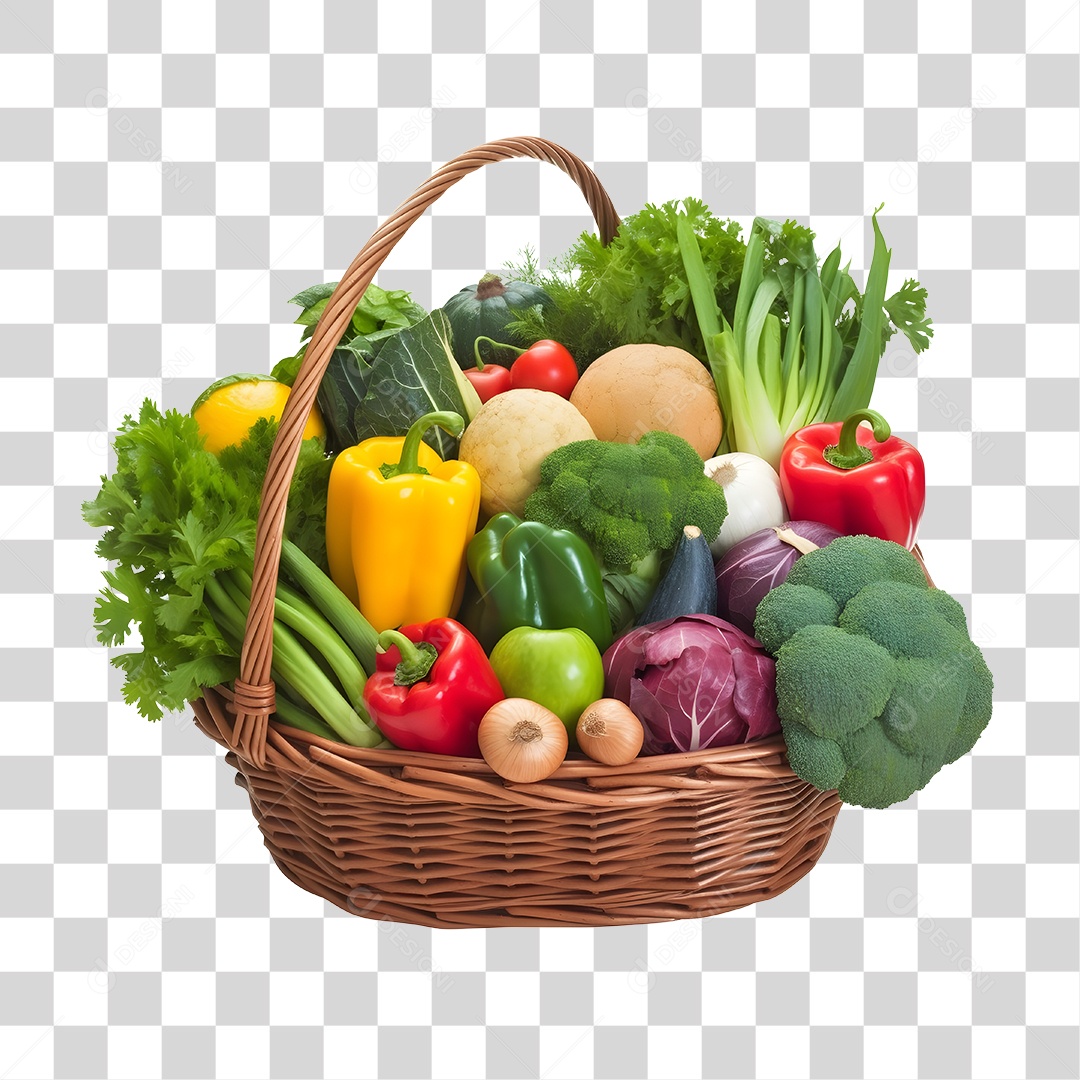 Hortifrúti Cesta De Legumes Verduras PNG Transparente