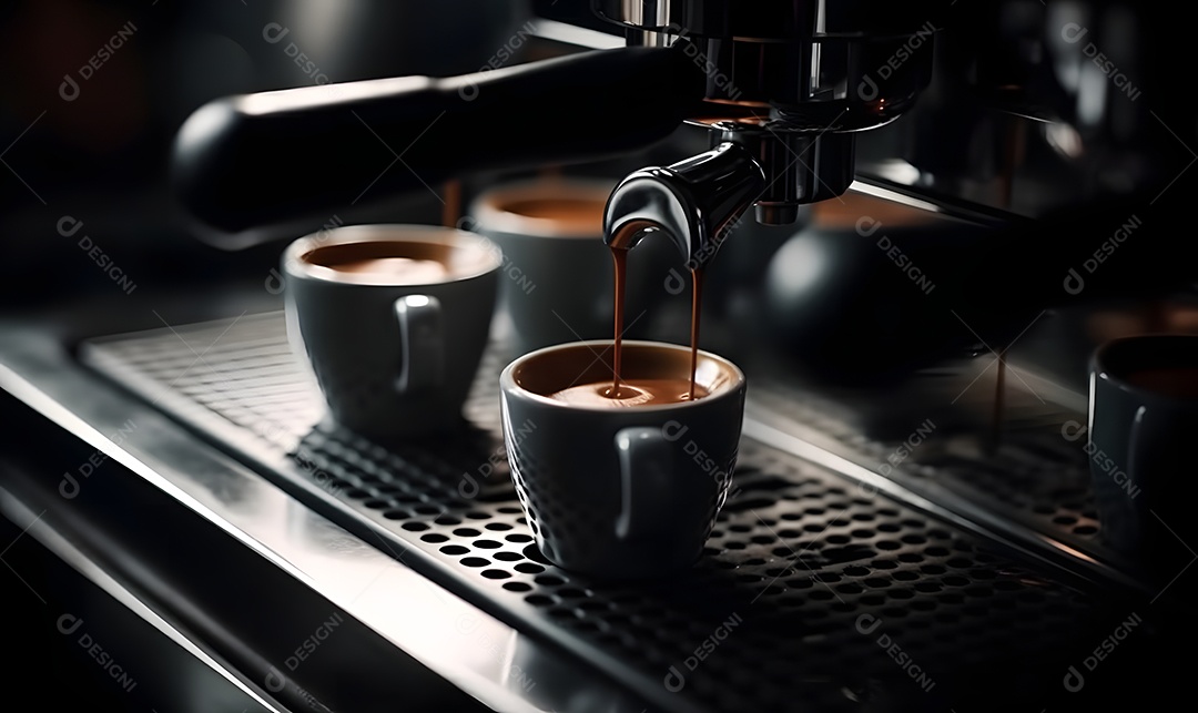 Cafeteira Xícara de café sobre uma mesa