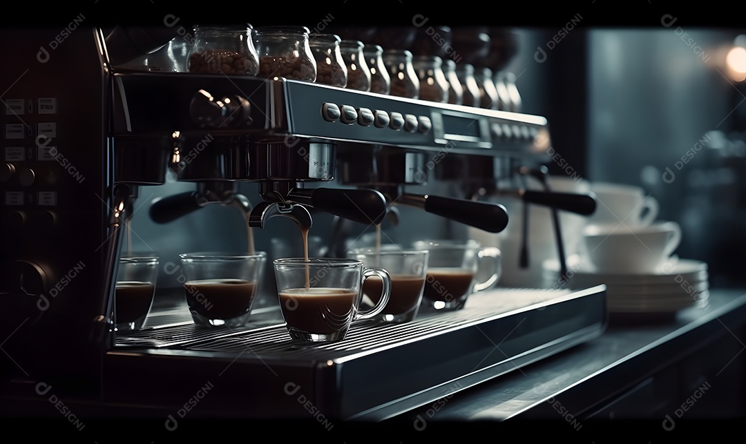 Cafeteira Xícara de café sobre uma mesa