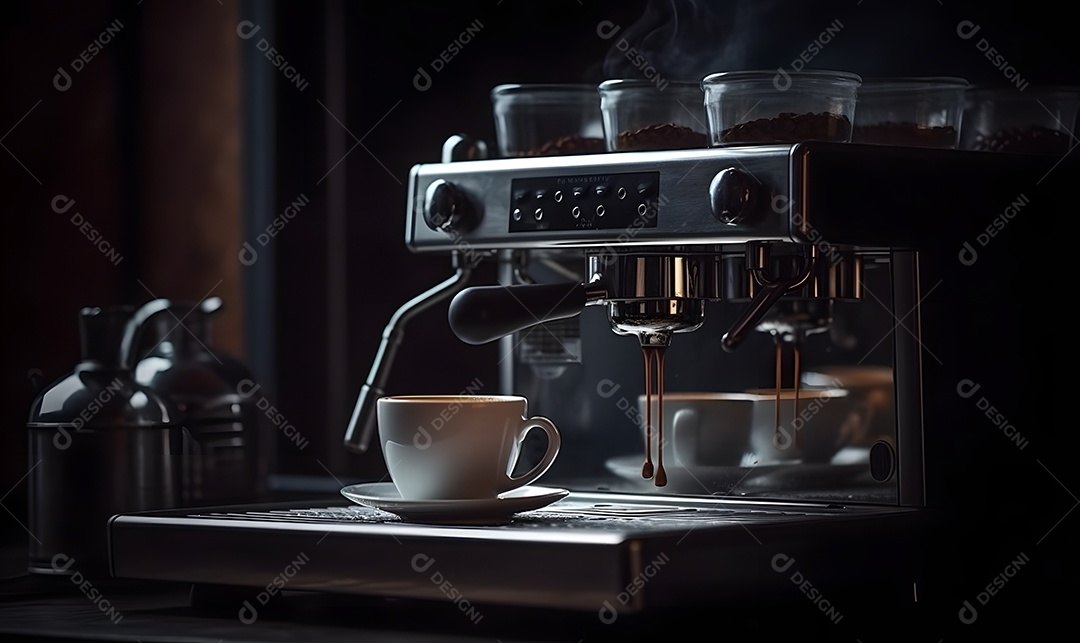 Cafeteira Xícara de café sobre uma mesa