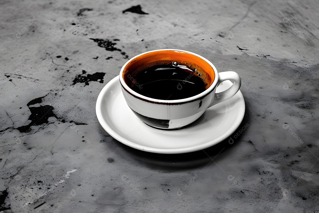 Xícara de café sobre uma mesa