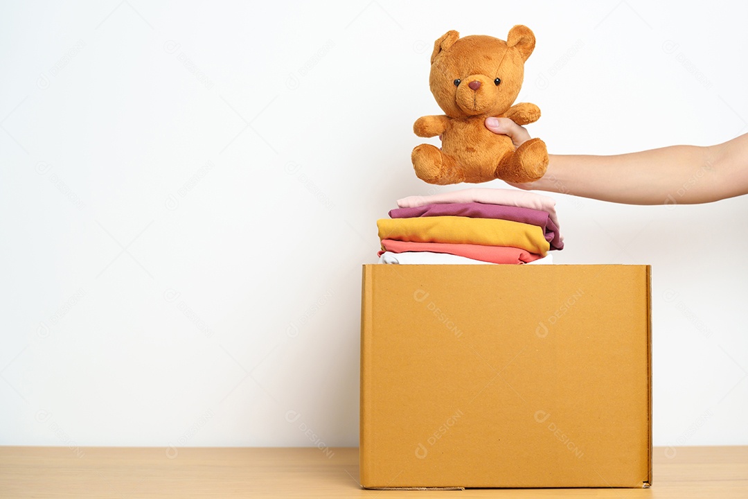 Conceito de doação, caridade, voluntariado, doação e entrega.