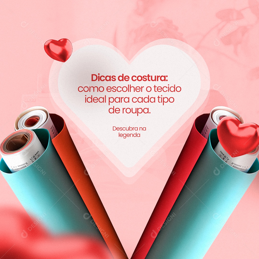 Dicas De Costura Como Escolher O Tecido Ideal De Roupa Tecidos Social Media PSD Editável