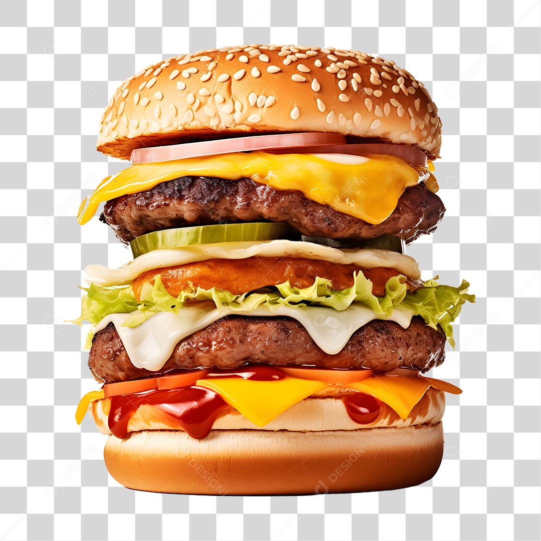 Delicious Transparent PNG Burger