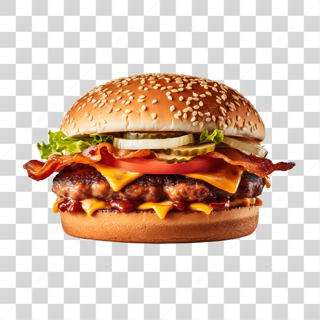 Delicious Transparent PNG Burger