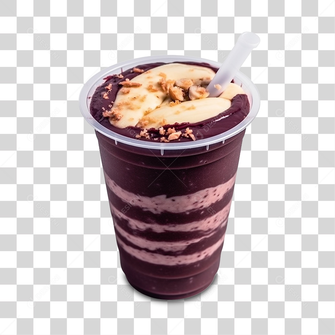 Copo de Açaí PNG Transparente