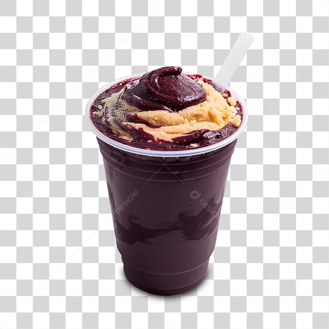 Copo de Açaí PNG Transparente