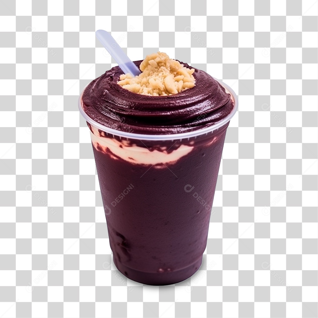 Copo de Açaí PNG Transparente