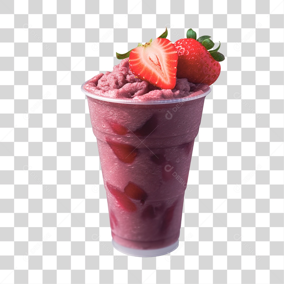 Transparent PNG Strawberry Ice Cream Cup