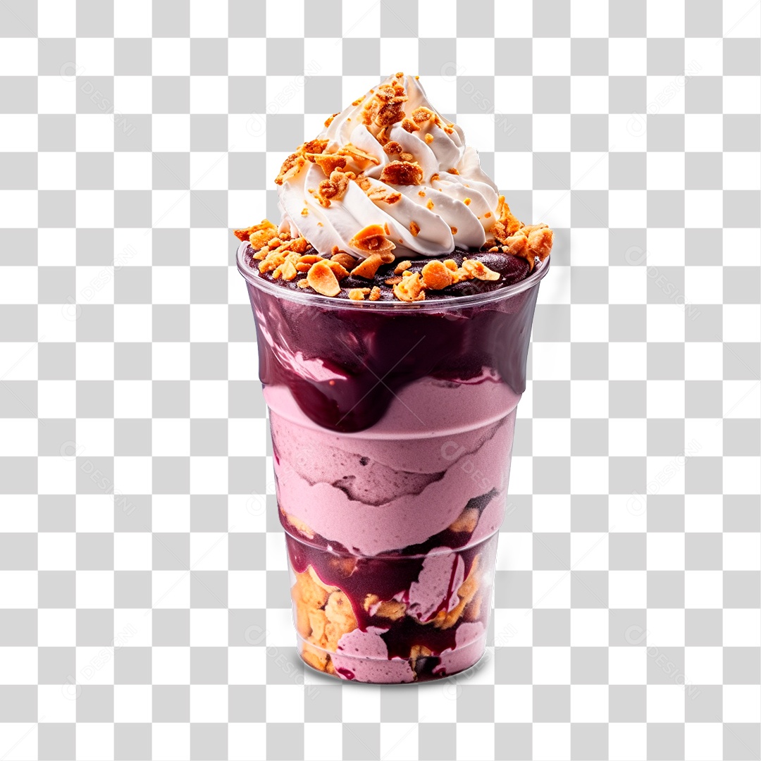 Copo de Sorvete PNG Transparente