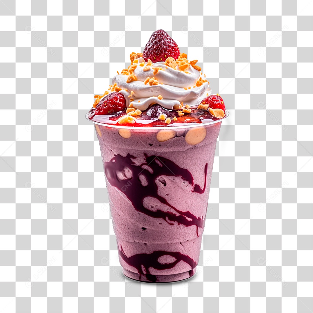 Copo de Sorvete PNG Transparente