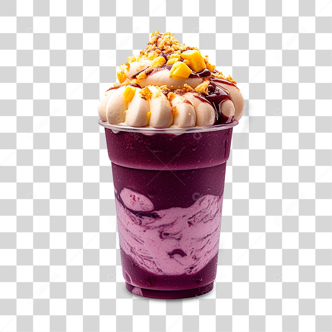 Copo de Sorvete PNG Transparente