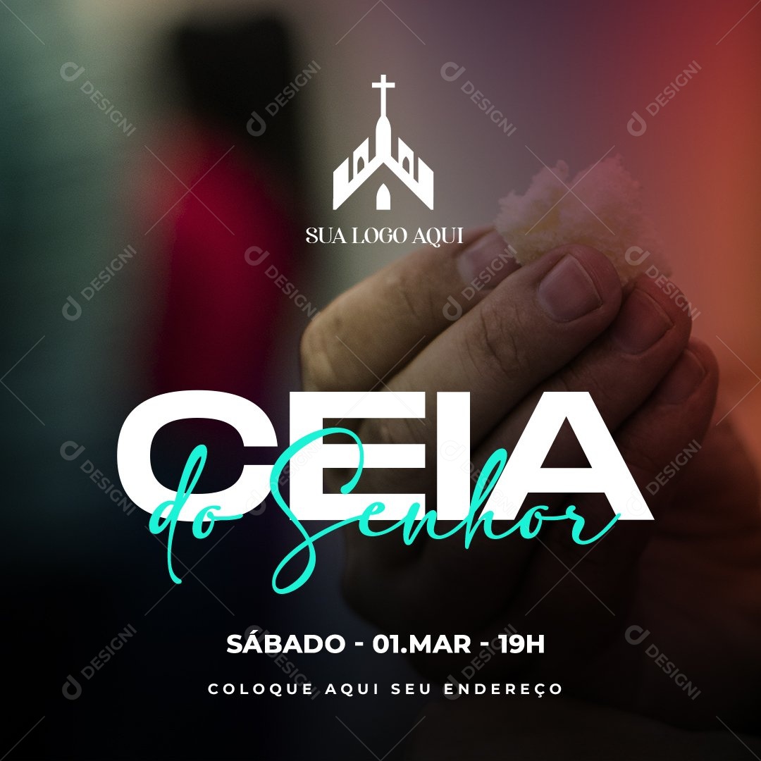 Social Media Ceia Do Senhor PSD Editavel