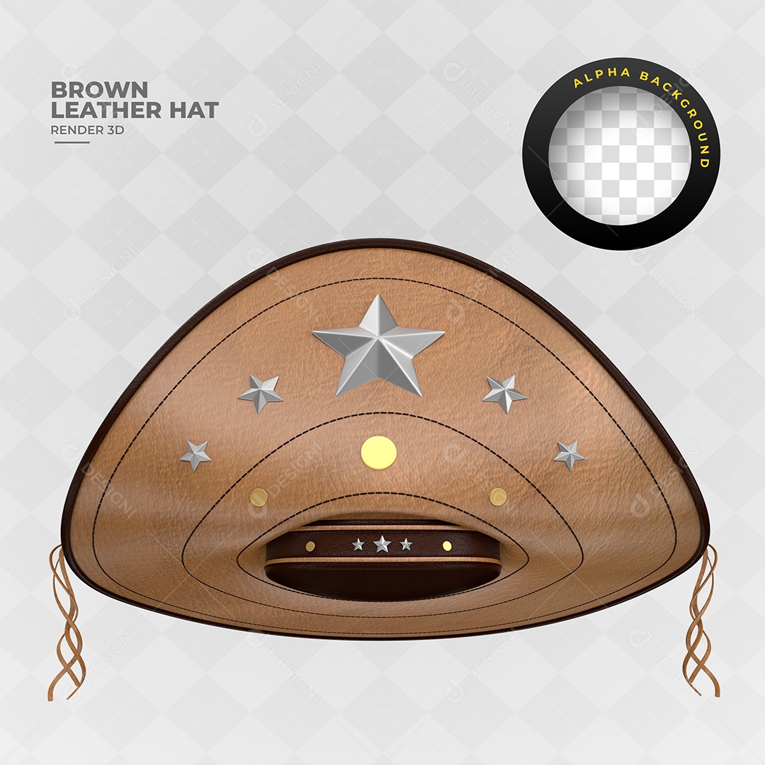 Elemento 3D Para Composição Chapéu de São João PSD