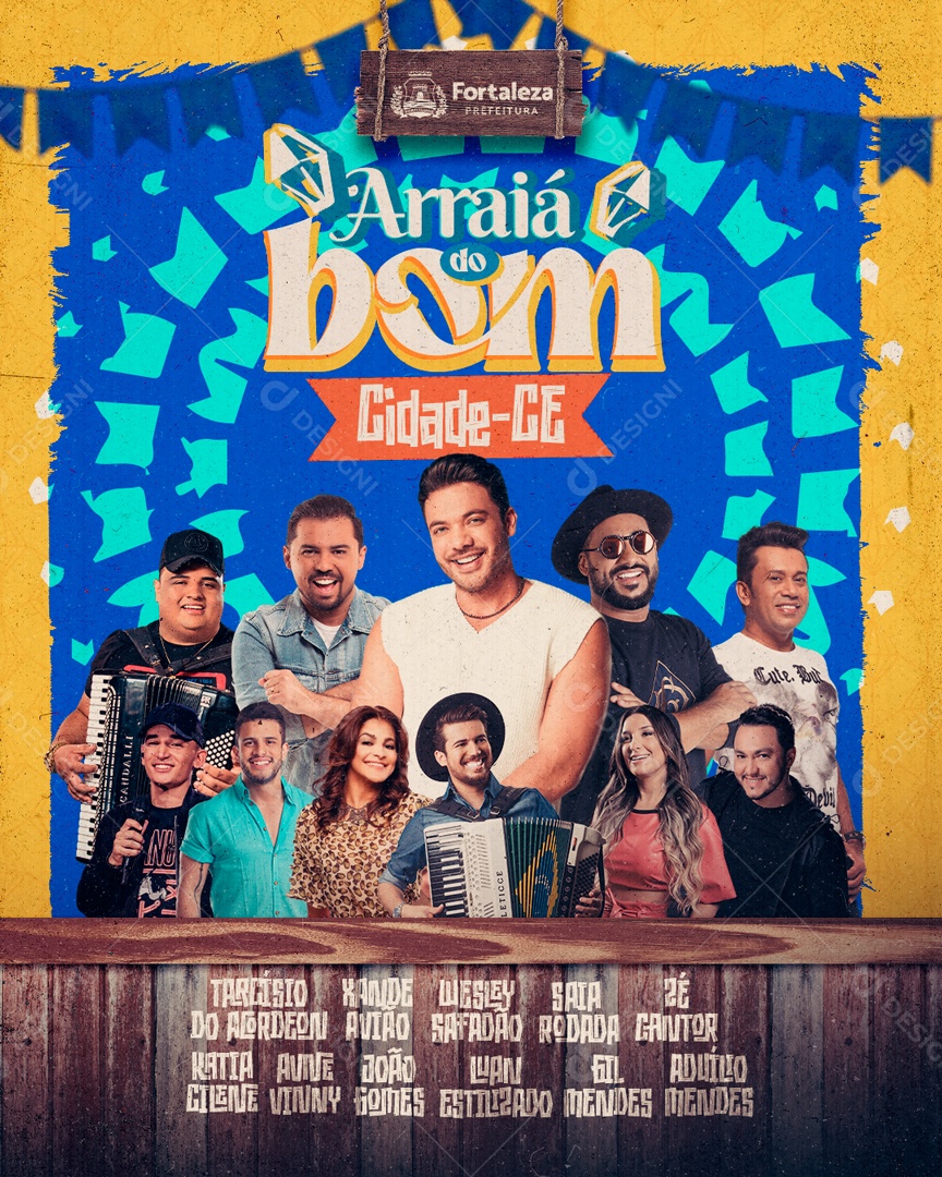 Social Media Flyer Feed Arraiá Do Bom São João PSD Editavel