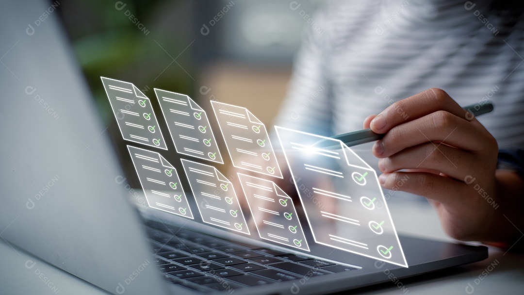 Responda ao conceito de perguntas do teste. As empresárias marcam uma avaliação, questionário