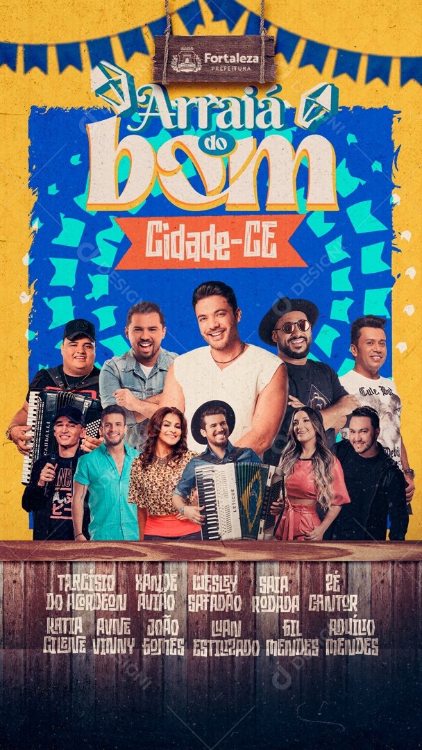 Social Media Flyer Story Arraiá Do Bom São João PSD Editavel